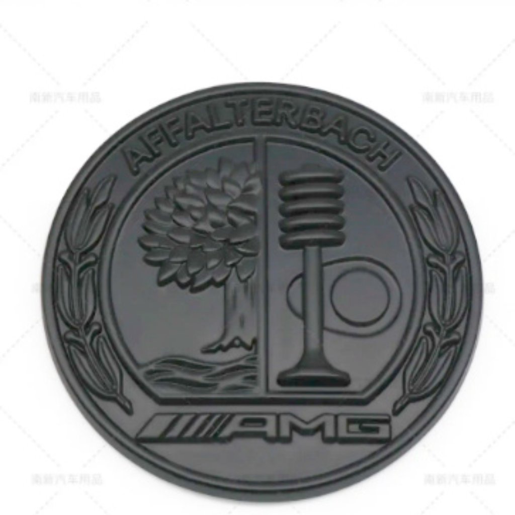 One Black Brand New Metal Emblem Sticker For Mercedes Benz Affalter